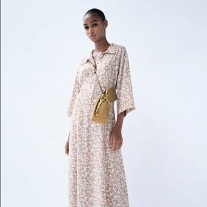 Zara Printed Shirt Dress - New With Tags